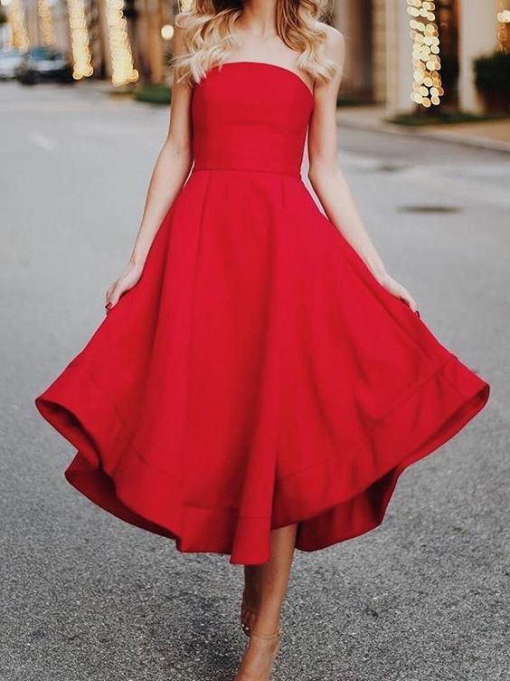 Sexy Red Sleeveless Skater Dress Maxi Dress prom Evening Dress  cg7719
