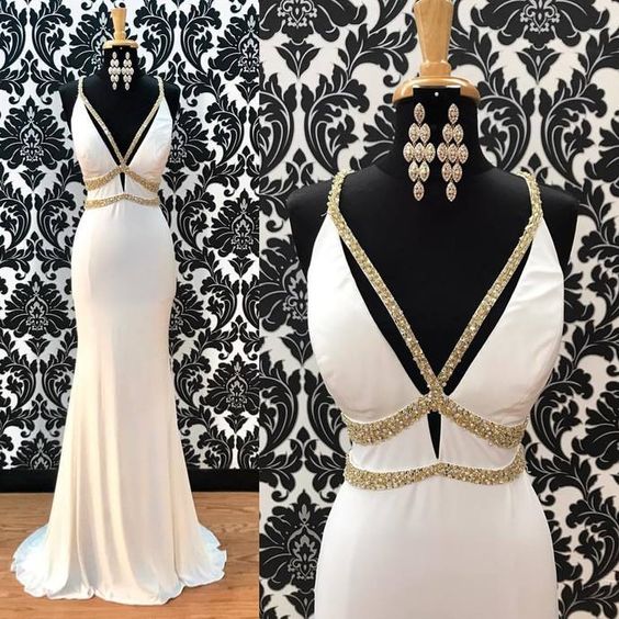 V-Neck Spaghetti Straps Formal Dresses Long,Prom dresses, long prom dress, evening dress,prom dress  cg7751