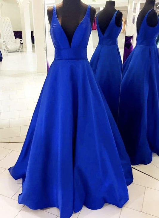 blue prom dress, blue evening dress, formal dress  cg7777