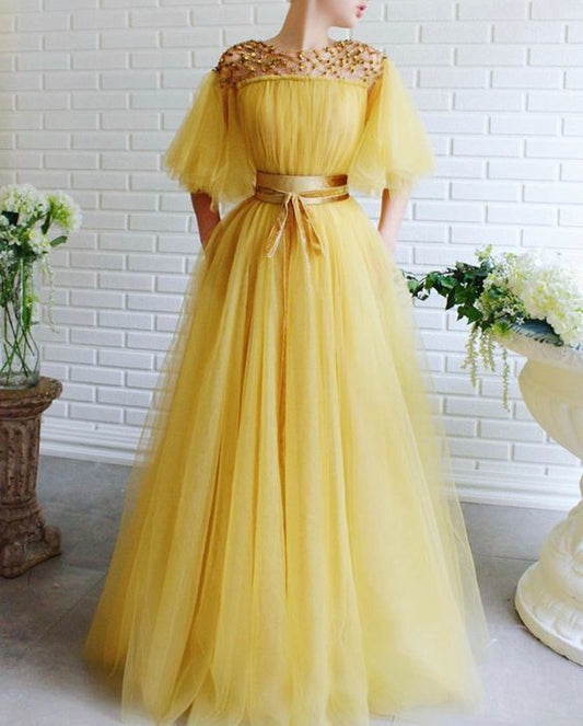 Romantic Prom Dresses Ball Gown,Unique long prom dress,cute off the shoulder evening dress  cg7960