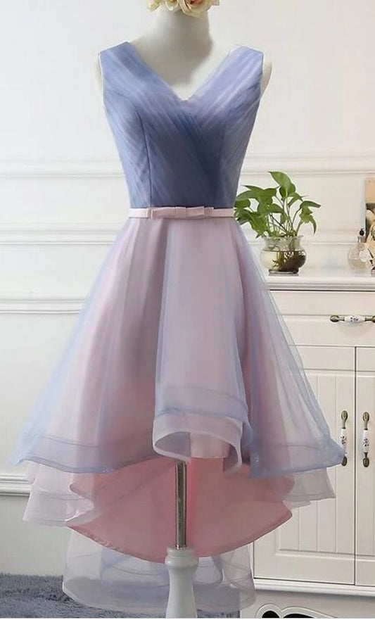 Stylish High Low Party Dress, Cute Formal prom Gowns, Pretty Party Dresses  cg7984