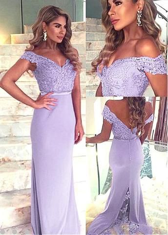 Chic Fabulous Lavender Sheath Formal prom Dresses  cg8023