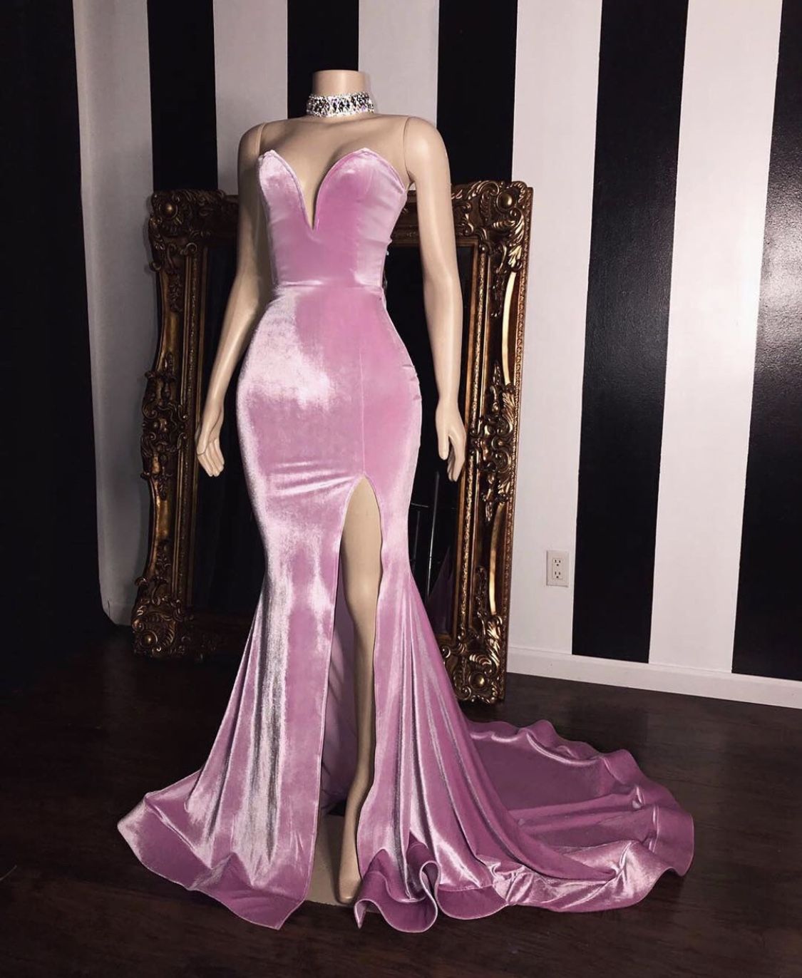 Sexy pink Sheath Long Prom Dress, Simple Evening Party Dress  cg8142