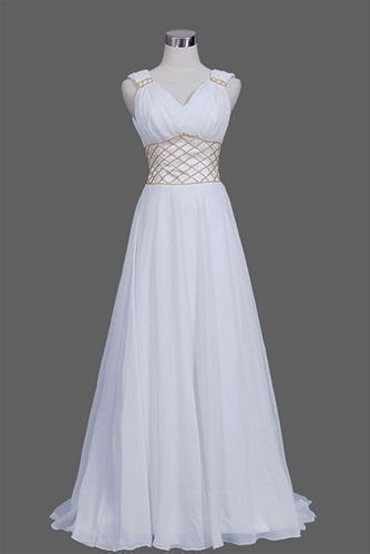 A Line Prom Dress,white Prom Dress, Long Woman Dresses  cg8470