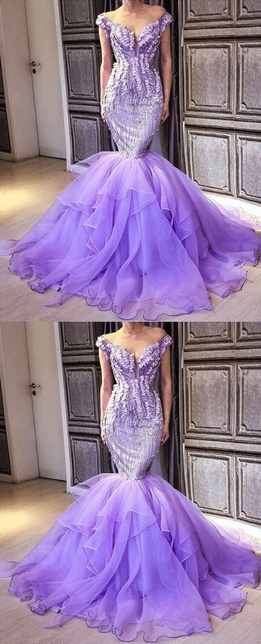 light purple mermaid prom dresses saudi arabia cap sleeve evening gowns cg8509