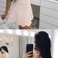 Engrossing Homecoming Dress Pink, Homecoming Dress Lace, Homecoming Dress Two Piece cg885