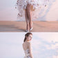 Unique tulle lace short dress, tulle homecoming dress cg902