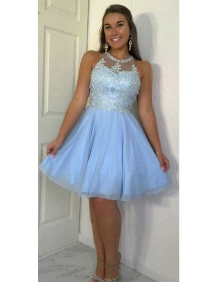 Light Blue Homecoming Dress,Cute Homecoming Dress,Fashion Girl Dress   cg9420