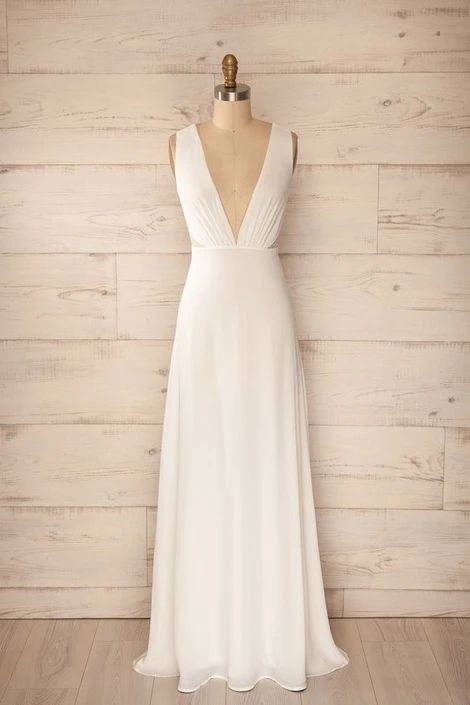 White Prom Dress, Charming Long Prom Dress,Fashion Prom Dress    cg9470