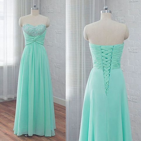 Mint prom dress, sweetheart prom dress, long prom dress, cheap prom dress cg8635