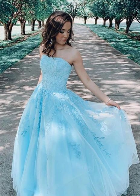 2020 Prom Dresses With Applique and Beading, Long Prom Dress ,Fashion School Dance Dress Formal Dress  cg9733