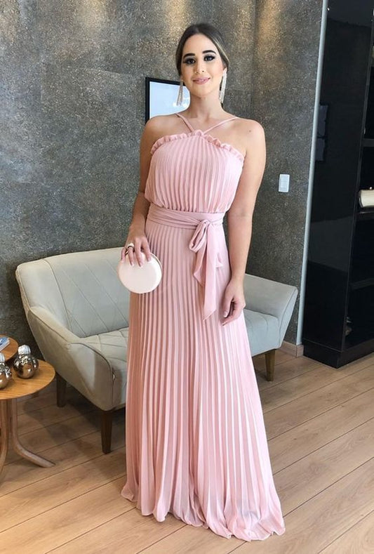 pink prom dress ,sleeveless prom dress   cg9842