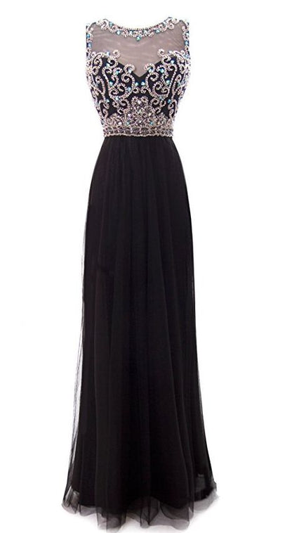 Black Prom Dresses,Prom Dress,Chiffon Prom Dress,Prom Dresses   cg9856