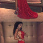 red prom dress,sequin prom dress,open back prom dress,sequin evening gowns,sequin bridesmaid dresses cg990
