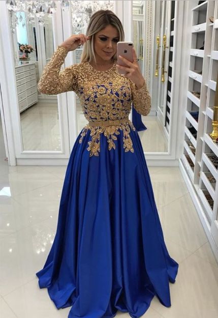 Blue fashion prom dress    cg9940