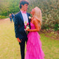 Princess Hot Pink Long Prom Dress Layered Tulle Sleeveless Corset Gown,Evening Dresses   cg24859