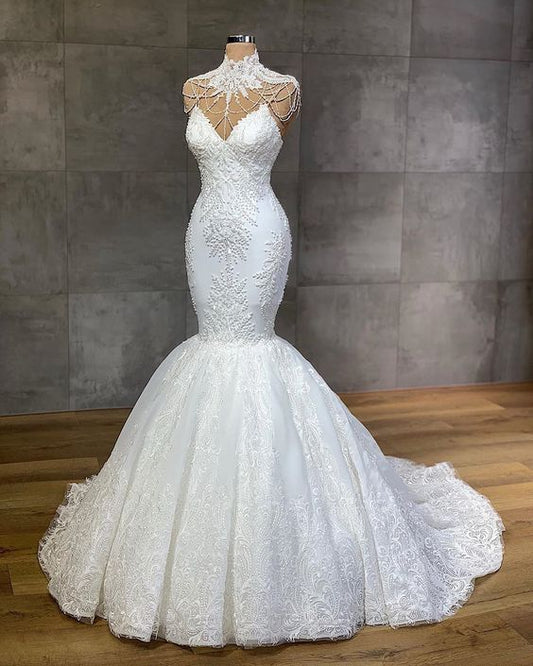 White wedding dress long prom dress  cg24806
