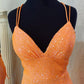 Long Pink Sparkle Sequins Prom Dresses Formal Evening Gowns     cg24879
